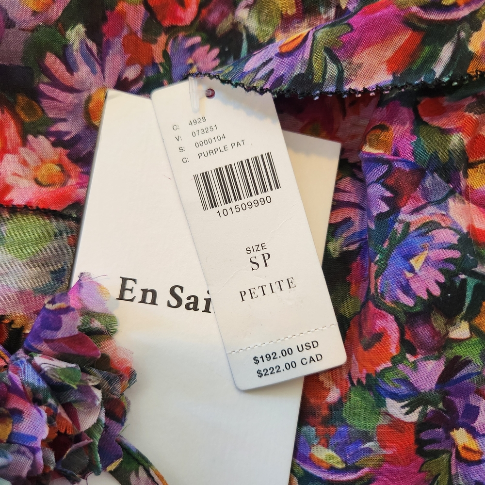 En Saison Vibrant Multicolor Floral Midi Dress - Picture 6 of 6